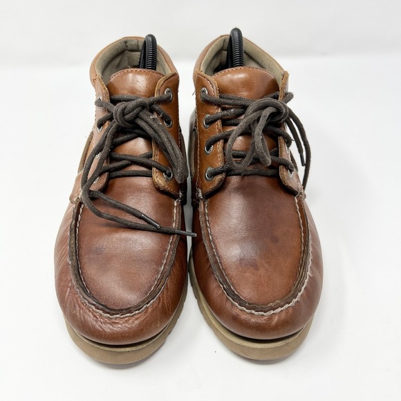 Sperry Top-Sider Tan Leather Moc Toe Chukka Ankle Boots Men\'s‎ 8.5 M Boat Shoes main image 6